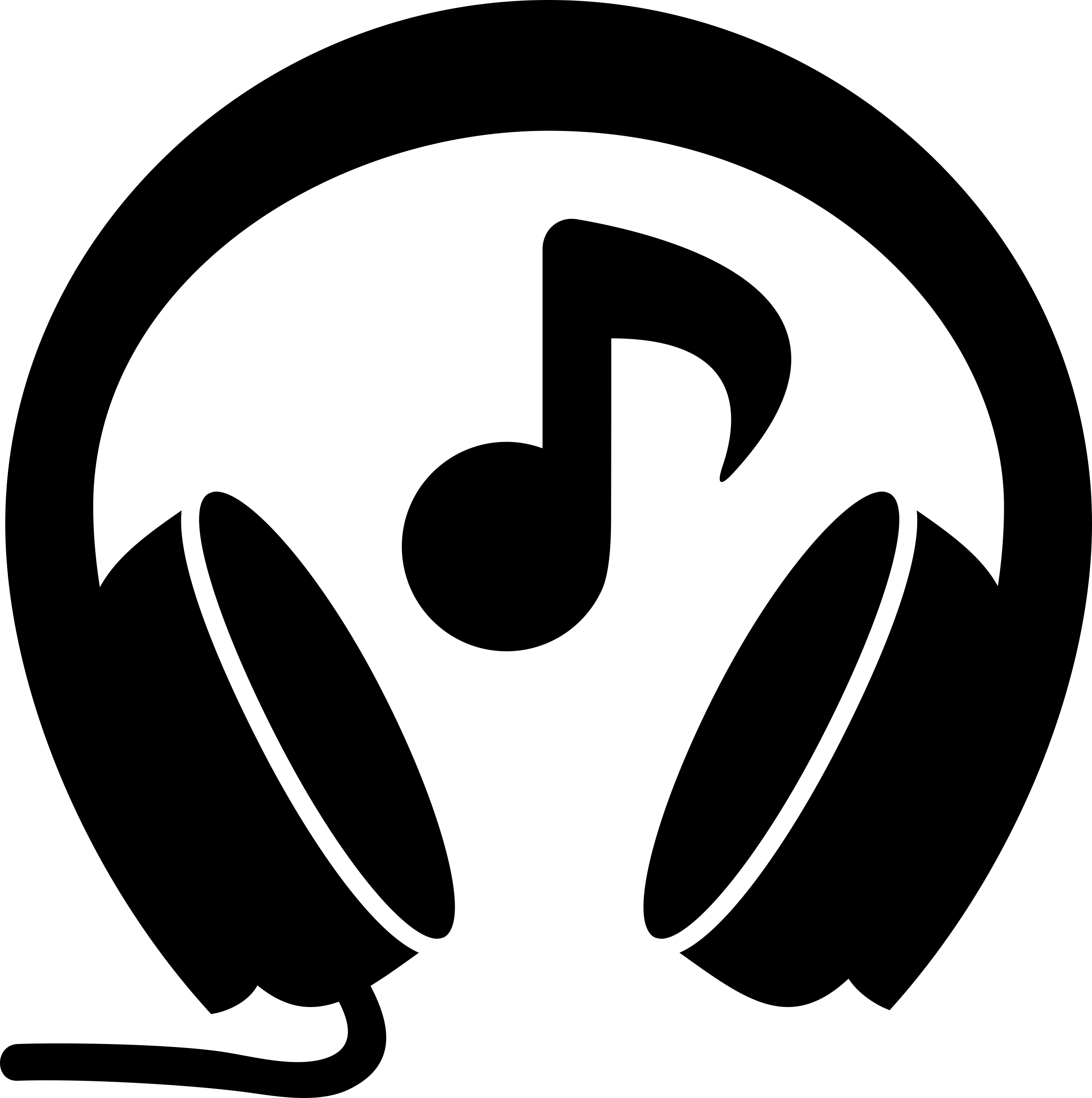 Headphones With Music Note Vinyl Svg File Free Vectors